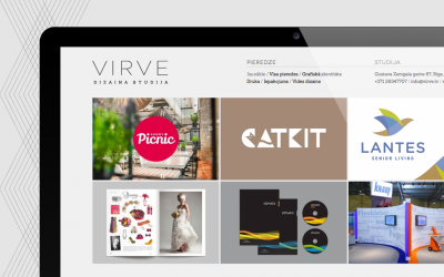 Arttech izstrādātā portfolio tipa mājaslapa dizaina studijai Virve. Arttech dizains un programmēšana.